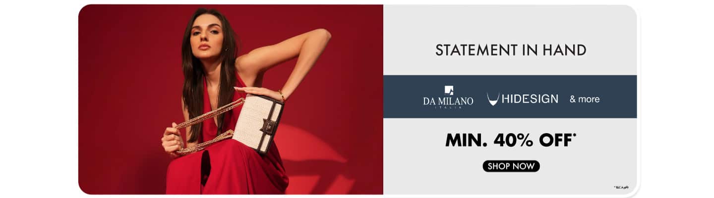 Best of Handbags min 40 (Da Milano, Hidesign & more)